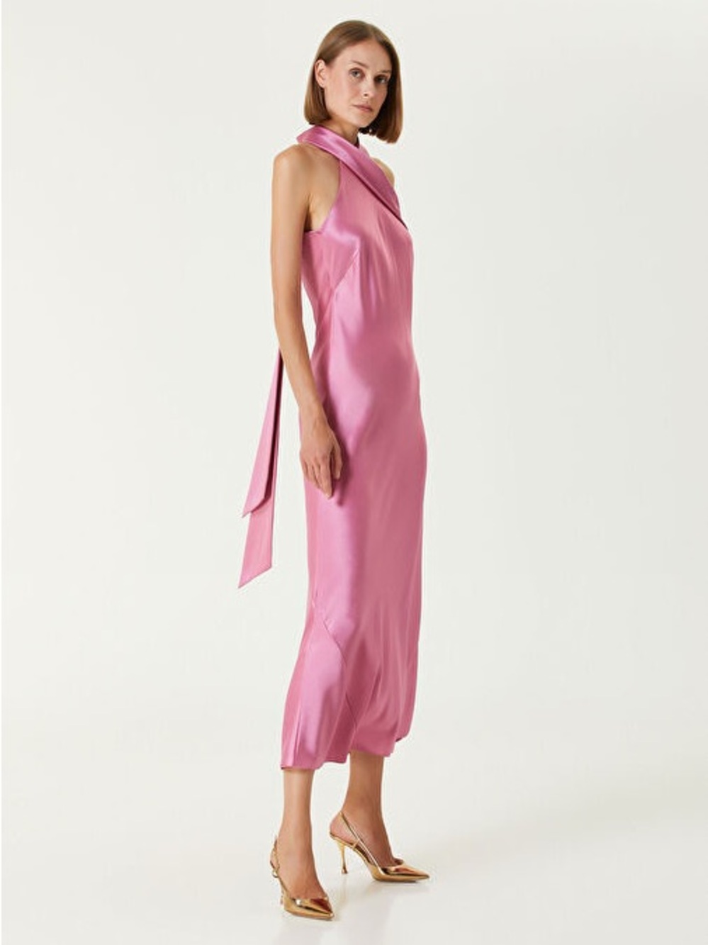 Galvan London pandora midi dress size 10US Rose NWT